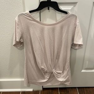 Pink shirt with Twist